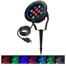 WEDO LED Landscape Lights RGB Color Changing 12W Outdoor Waterproof IP66 for Garden, Lawns, Poolside, Tree lighting - LFI Series