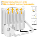 WEDO Outdoor Led Flood Lights 100W Daylight White 6500K Super Bright Area Lighting Fixtures