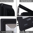 WEDO RGB Led Flood Light 10W with IR Remote Control Wall Wash Light For Outdoor Garden Patio Atmosphere Decoration Lighting