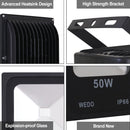 WEDO RGB Led Flood Light 50w with RF Remote Control For Outdoor Garden Patio Atmosphere Decoration Plants Trees Lighting