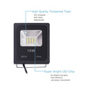 WEDO LED Flood Light 10W SMD LEDs 6500K Outdoor IP66 Waterproof Wall Garden Home Yard Pathways Floodlights with US Plug